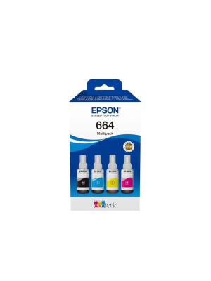 Чернила Epson L100/110/200/210/300/355/550/555 (O) 4 цвета мультипак C13T66464A