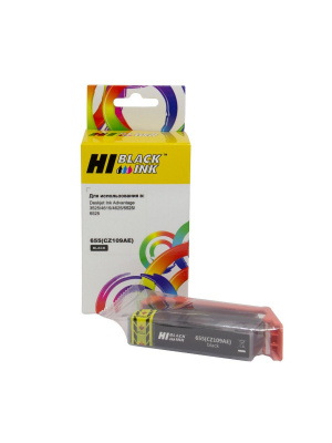 Картридж Hi-Black (HB-CZ109AE) для HP DJ IA 3525/5525, №655, Bk