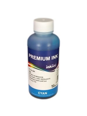 Чернила InkTec (H7064) для HP CB318/ CB323 (№178), C, 0,1 л.
