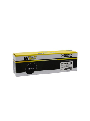 Тонер-картридж Hi-Black (HB-CE310A) для HP CLJ CP1025/1025nw/Pro M175, № 126A, Bk, 1,2K