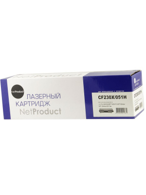 Тонер-картридж NetProduct (N-CF230X/051H) для HP LJ Pro M203/MFP M227/LBP162dw/MF 264dw/267dw, 4K