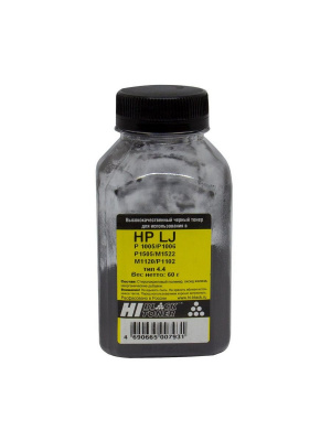 Тонер Hi-Black для HP LJ P1005/P1006/P1505/M1522/M1120/P1102, Тип 4.4, Bk, 60 г, банка